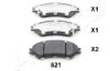 ASHIKA 50-08-821 Brake Pad Set, disc brake